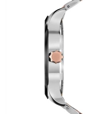  JOWISSA Montre &agrave; affichage analogique 'Tiro' argent / or rose