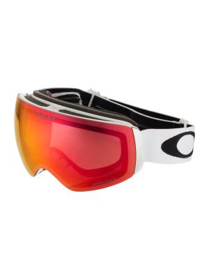 OAKLEY  Lunettes de sport 'Flight Deck' blanc / rouge orang&eacute;