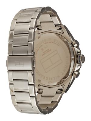 TOMMY HILFIGER  Montre &agrave; affichage analogique argent / marine / rouge