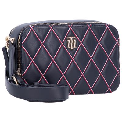 TOMMY HILFIGER  Sac &agrave; bandouli&egrave;re blanc / rouge / bleu nuit