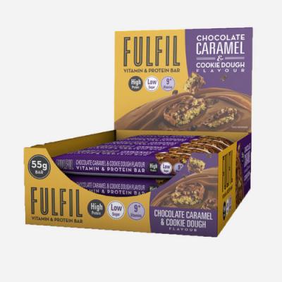 FULFIL NUTRITION Fulfil Vitamin & Protein Bar 15 X 55G Choc Caramel Cookie Dough