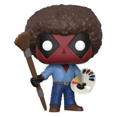 FUNKO Figurine  Pop! Marvel - Deadpool Playtime: Deadpool Bob Ross