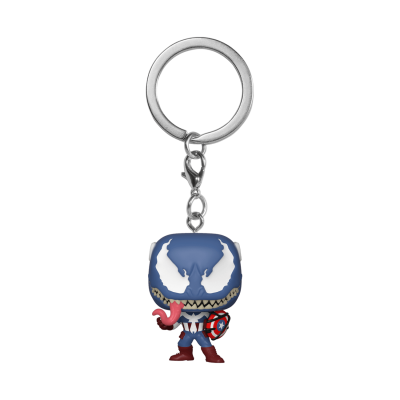 FUNKO Marvel venom - porte-cl&eacute;s pocket pop! Captain america 4 cm