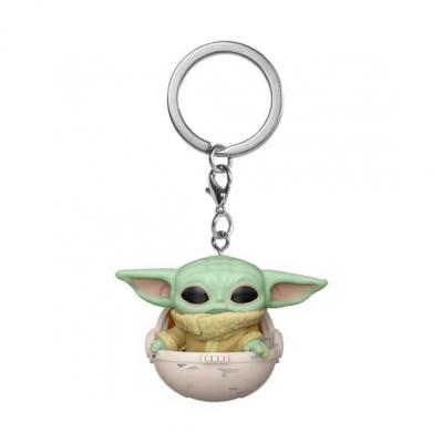 FUNKO Figurine  Pop Keychain Mandalorian Child in Canister 