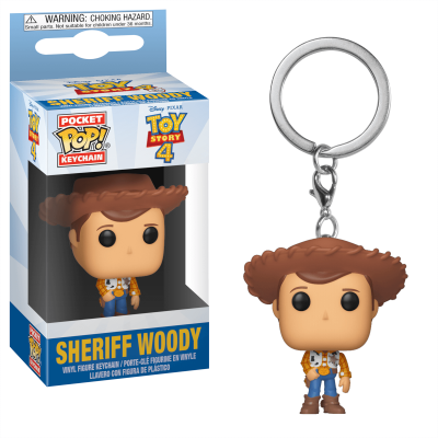 FUNKO Porte Cl&eacute; Disney Toy Story 4 - Woody Pocket Pop 4cm