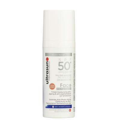 ULTRASUN  Face cr&egrave;me Solaire Teint&eacute;e Anti-Pigmentation SPF50+ 50ml