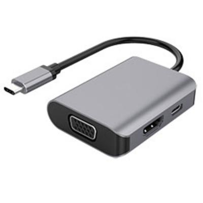 DLH  Energy DY-TU4212 Station d'accueil - USB-C - VGA, HDMI