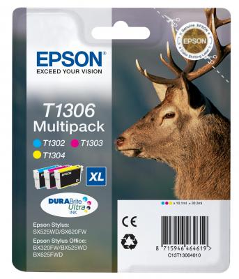EPSON  Ink/T1306 Stag XL 10.1ml CMY, Ink/T13