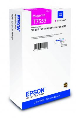 EPSON  T7553 - 39 ml - XL - magenta - original - bo&icirc;te - cartouche d'encre 