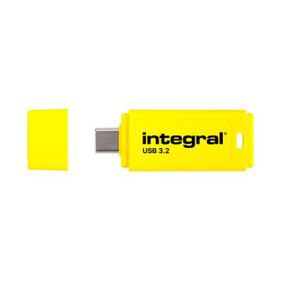 INTEGRAL  Neon-C - Cl&eacute; USB - 128 Go - USB-C 3.2 Gen 1 - jaune