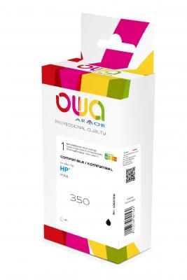 OWA  Cartouche d'encre remanufactur&eacute;e compatible HP 350 CB335EE - Noir