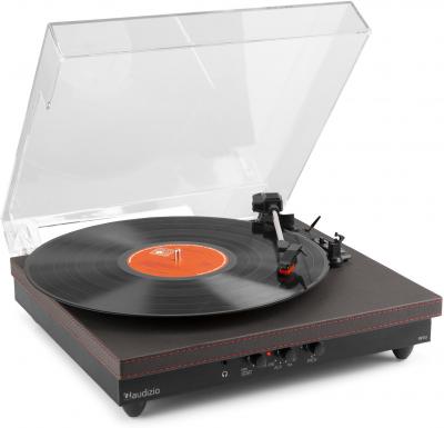 AUDIZIO  RP113B Tourne-disque avec entr&eacute;e/sortie BT Noir - Platines disque