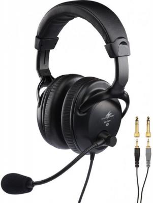 MONACOR INTERNATIONAL Casque st&eacute;r&eacute;o professionnel avec micro serre-t&ecirc;te dynamique BH-009