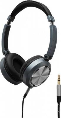 MONACOR  MD-460 Casque circum-aural coques pivotantes noir et argent