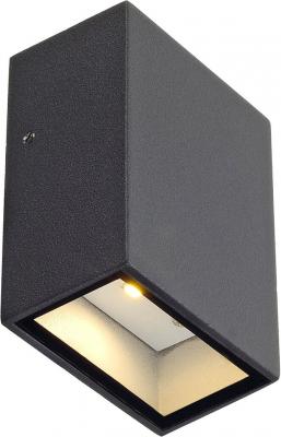SLV Quad 1 applique, carr&eacute;e, anthracite, led, 1x3w, 3000k