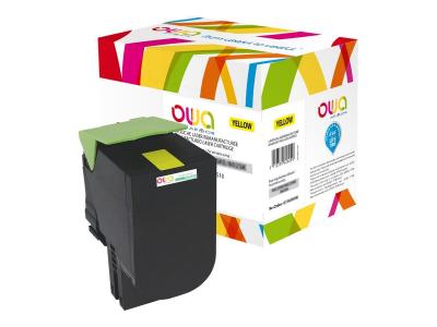 OWA Lexmark 80c2sye Toner Remanufactur&eacute; Jaune