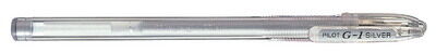 PILOT  Roller G-1 - Argent&eacute; - 0,4 mm (12 Unit&eacute;s)