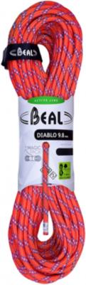 Beal Diablo Unicore Corde &agrave; simple Rouge 9,8 mm x 70 m