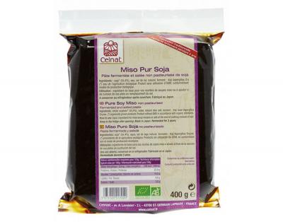CELNAT  Hatcho Miso Soya Non Pasteuris&eacute; Bio 400g