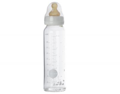 HEVEA  Set of Two White Baby Bottles (240 ML)