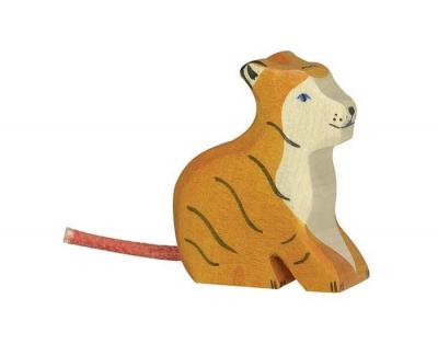 HOLZTIGER  - 80138 - Figurine - Tigre, Petit, Assis