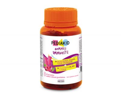 PEDIAKID  Gommes Immunit&eacute; - Go&ucirc;t Framboise - D&egrave;s 3 ans