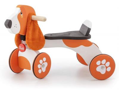 SEVI  1831 - Porteur 4 roues Chien Baby Brallo - Jouets en bois