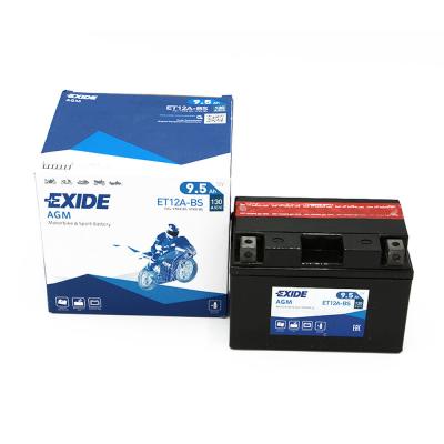 EXIDE  - Batterie moto ET12A-BS YT12A-BS 12v 9.5ah 120A