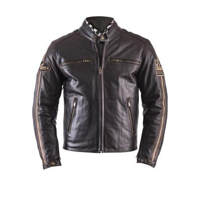 HELSTONS  ACE Fender Veste De Moto En Cuir Marron L 