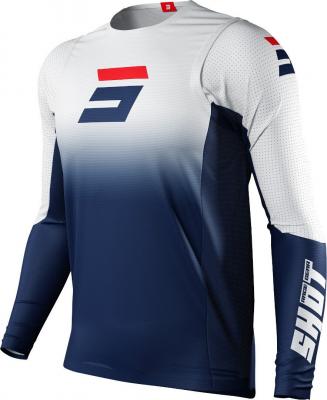 SHOT Maillot cross  Aerolite Gradient bleu/blanc/rouge- XL