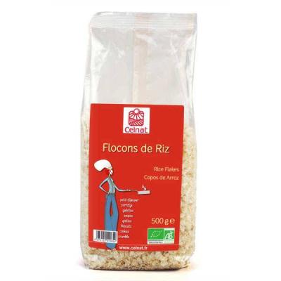 CELNAT  Flocons de riz Bio - Sachet 500g