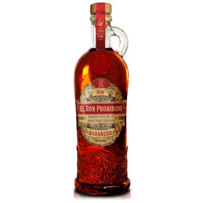 EL RON PROHIBIDO  rhum ambr&eacute; du Mexique 40% - Bouteille 70cl