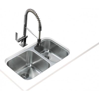 Cuve sous plan 2 bacs Inox Lisse