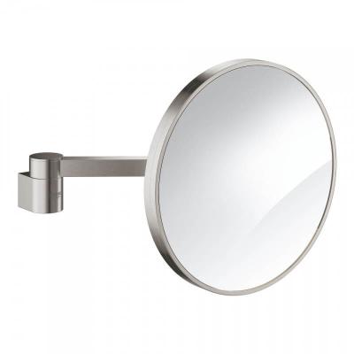 GROHE Miroir grossissant m&eacute;tallique acier 