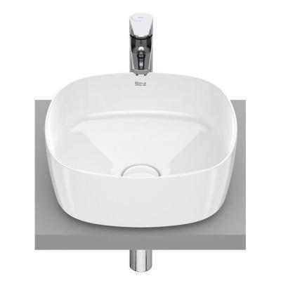 Vasque &agrave; poser de 37 cm en fineceramic de couleur blanche Inspira Soft Roca