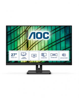 AOC Ecran PC  27E2QAE - 27"" IPS/4ms/FHD/DP/HDMI/HP/75Hz