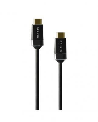 Belkin - C&acirc;ble HDMI avec connecteurs plaqu&eacute;s or - 5m - Noir