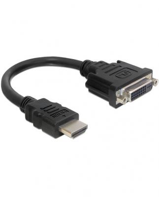 DELOCK  Hdmi To Dvi-d Adapter 20 Cm Noir