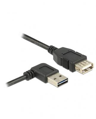 DELOCK Cable D'extension  Usb 2.0 Typ-a Angulaire Usb 2.0 Typ-a Noir 1 M