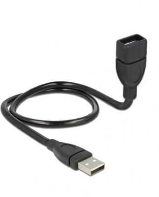 DELOCK Cable Usb 2.0 Type-a Male Vers Usb 2.0 Type-a Femelle  83499, 0,5 M