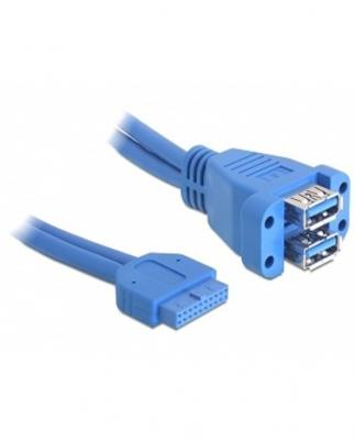 DELOCK Cable  Usb 3.0 A Broches Femelles, 2 X Usb 3.0-a Femelles