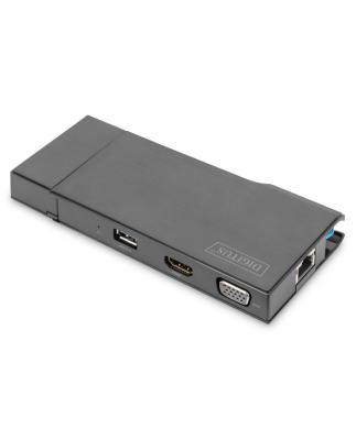DIGITUS  DA-70894 station d'accueil Avec fil USB 3.2 Gen 1 DA-70894