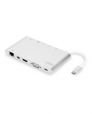 DIGITUS  Station d'accueil universelle, USB Type C&acute; DA-70861