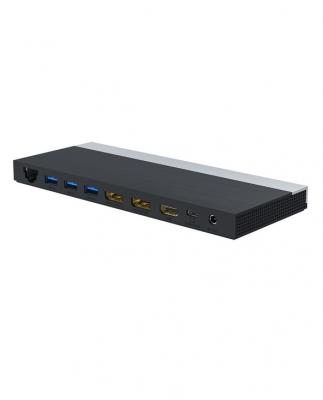 DLH ENERGY  DY-TU4720 - station d'accueil - USB-C - HDMI, 2 x DP - 1GbE