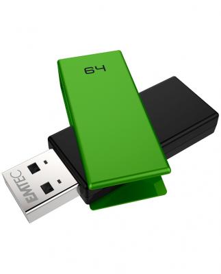DEXXON EMTEC C350 Brick 2.0 lecteur USB flash 64 Go Connecteur USB Type-A Noir, Vert 