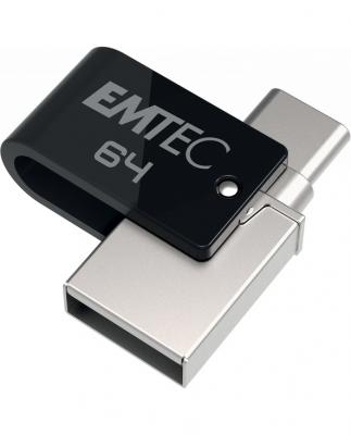 EMTEC  Mobile & Go T260C - Dual cl&eacute; USB - 64 Go - USB 3.2 Gen 1 / USB-C