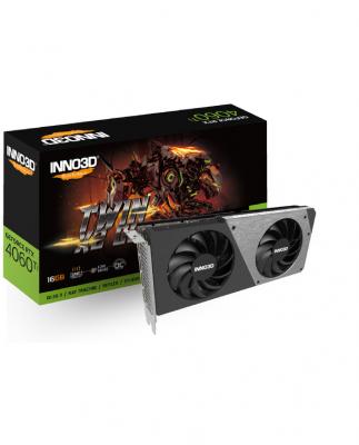 INNO3D  Geforce RTX 4060 TI 16 GB Twin X2 Grafikkarte - 16GB GDDR6, 1x