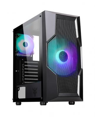 ITEK Bo&icirc;tier PC Moyen Tour ATX avec panneau vitr&eacute;  Oxygene RGB - blanc - TU