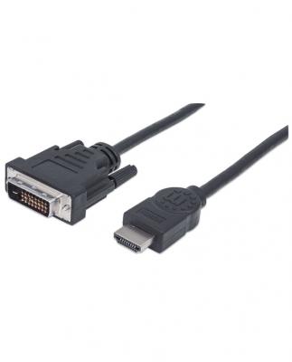 IC INTRACOM C&acirc;ble adaptateur Manhattan 372503-CG 1.80 m noir