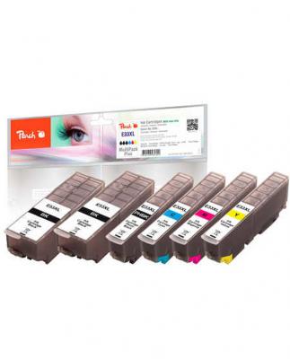 PEACH  PI200-422 cartouche d'encre 6 pi&egrave;ce(s) Compatible Noir, Cyan, Magenta, Photo noire, Jaune